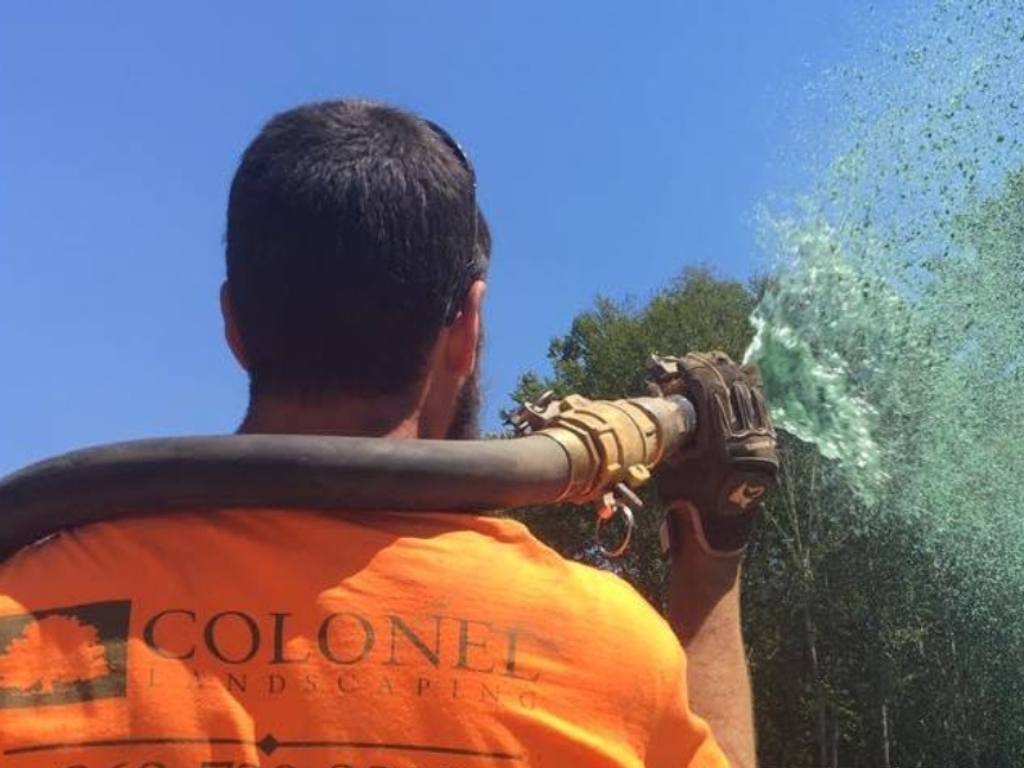 Colonel Landscaping 860 300 3497 276 Butlertown Rd, Oakdale, CT 06370 hydroseeding servicesa